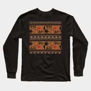 Tribal Egyptian Pattern Long Sleeve T-Shirt